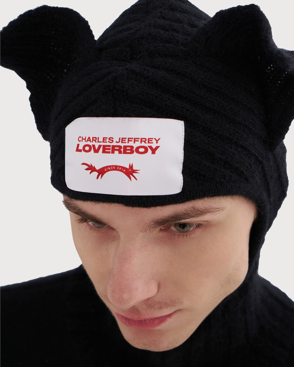 CHARLES JEFFREY LOVERBOY ДЖЕМПЕР ЧЕРНЫЙ EARS BALACLAVA