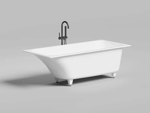 Ванна Salini ORLANDA KIT S-stone 102127M 170x75 белая