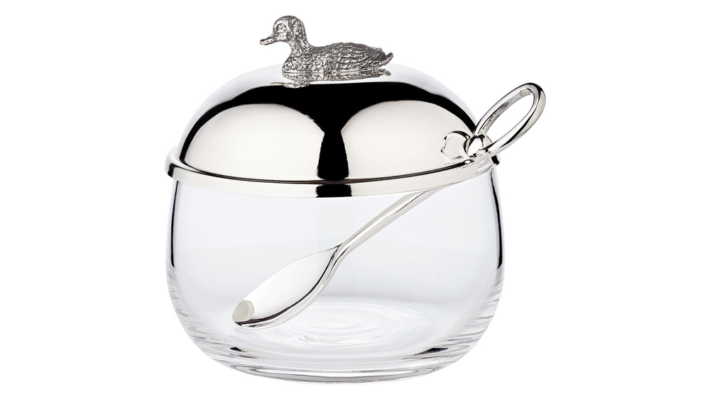 Банка для меда с ложкой 320г Edzard Уточка