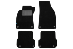 Коврики в салон для AUDI A4 8E АКПП 2004-2009, седан, универсал, 4 шт. (текстиль) KLEVER03040922110KH