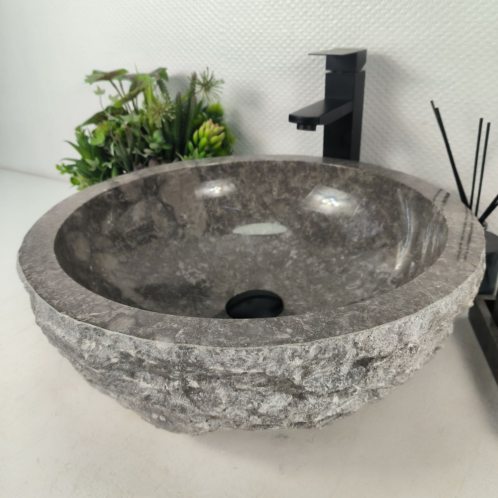 Раковина из мрамора Erozy Grey EM-64671 46*46*15 0185