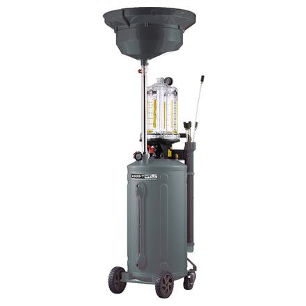 Цена на KraftWell (KRW1839.80) Установка для слива и откачки масла/антифриза с подъемной ванной и мерной емкостью, мобильная