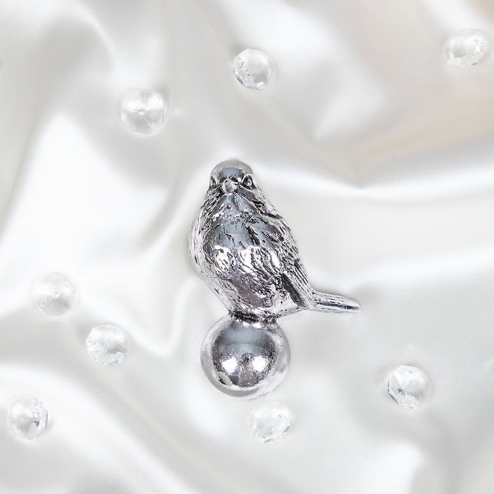 Ручка мебельная Зарничка Античное серебро