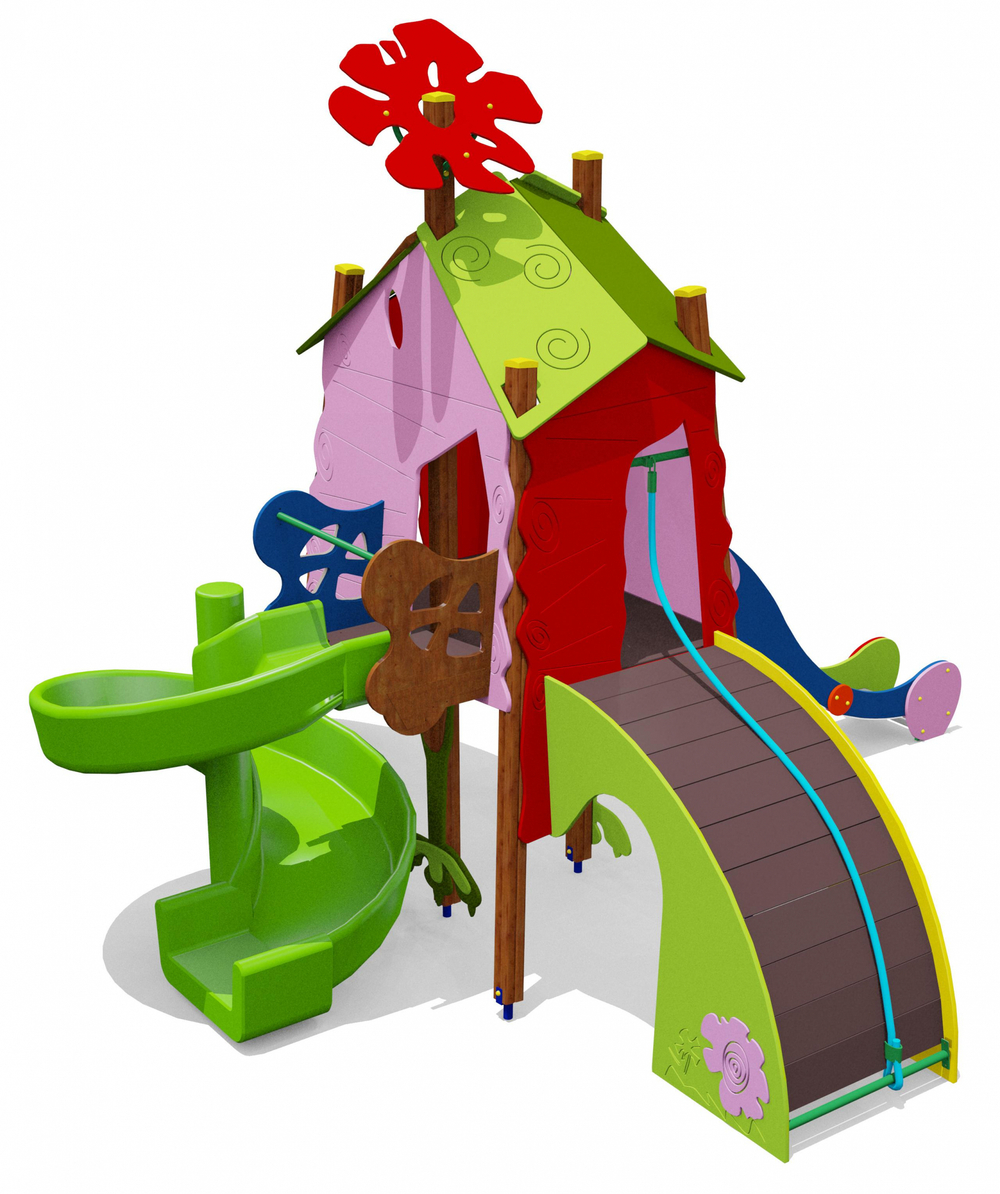 Игровой комплекс 07092 для детей 4-6 лет для уличной площадки
