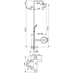 IDEALRAIN ECO SL Душевая система со смесителем для ванны/душа B1377AA