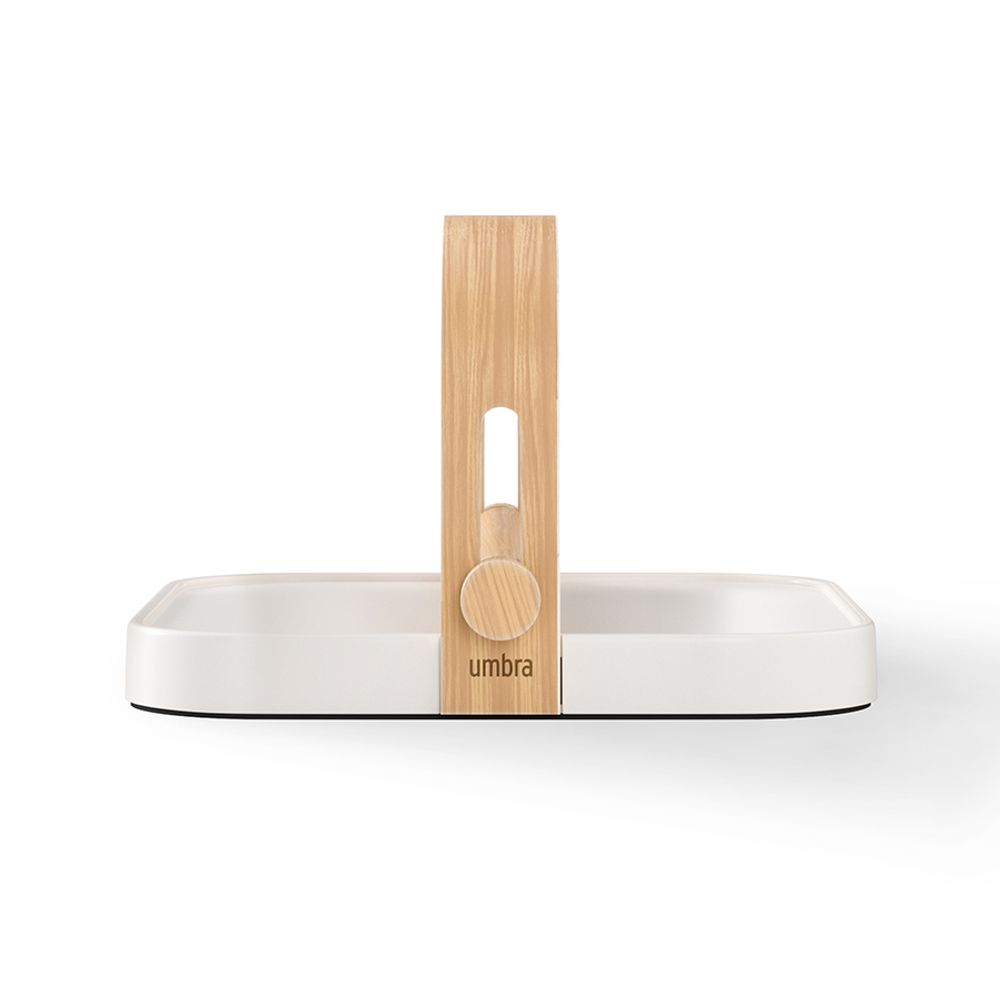 Держатель для салфеток Bellwood, белый/натуральное дерево