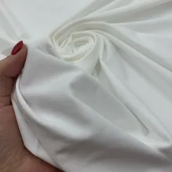 Кулирная гладь с лайкрой молочная