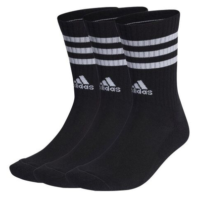 Теннисные носки Adidas 3-Stripes Cushioned Crew Socks 3P - Black
