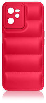 Силиконовый чехол (дутый) для Realme C30/Narzo 50i Prime red DF