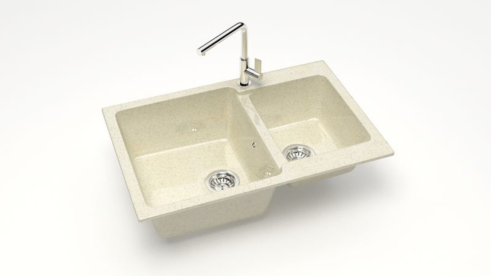 МОЙКА ГЛЯН, АЗЕЛЬ Z191Q2 GRANIT MARRBAXX БЕЖЕВЫЙ