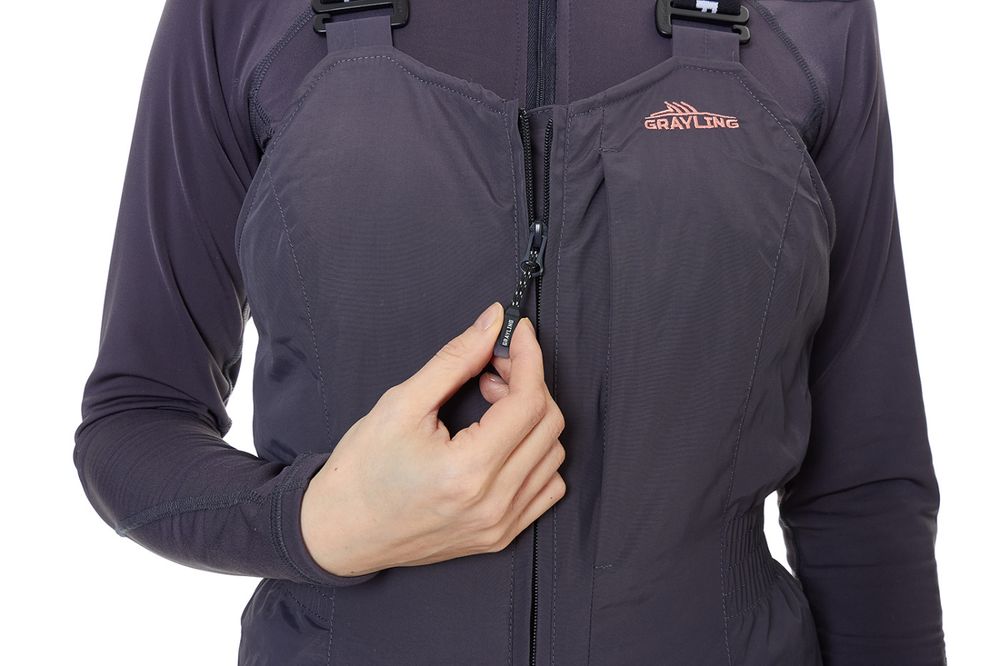 Костюм женский Ангара -35 (графит, лосось) GRAYLING