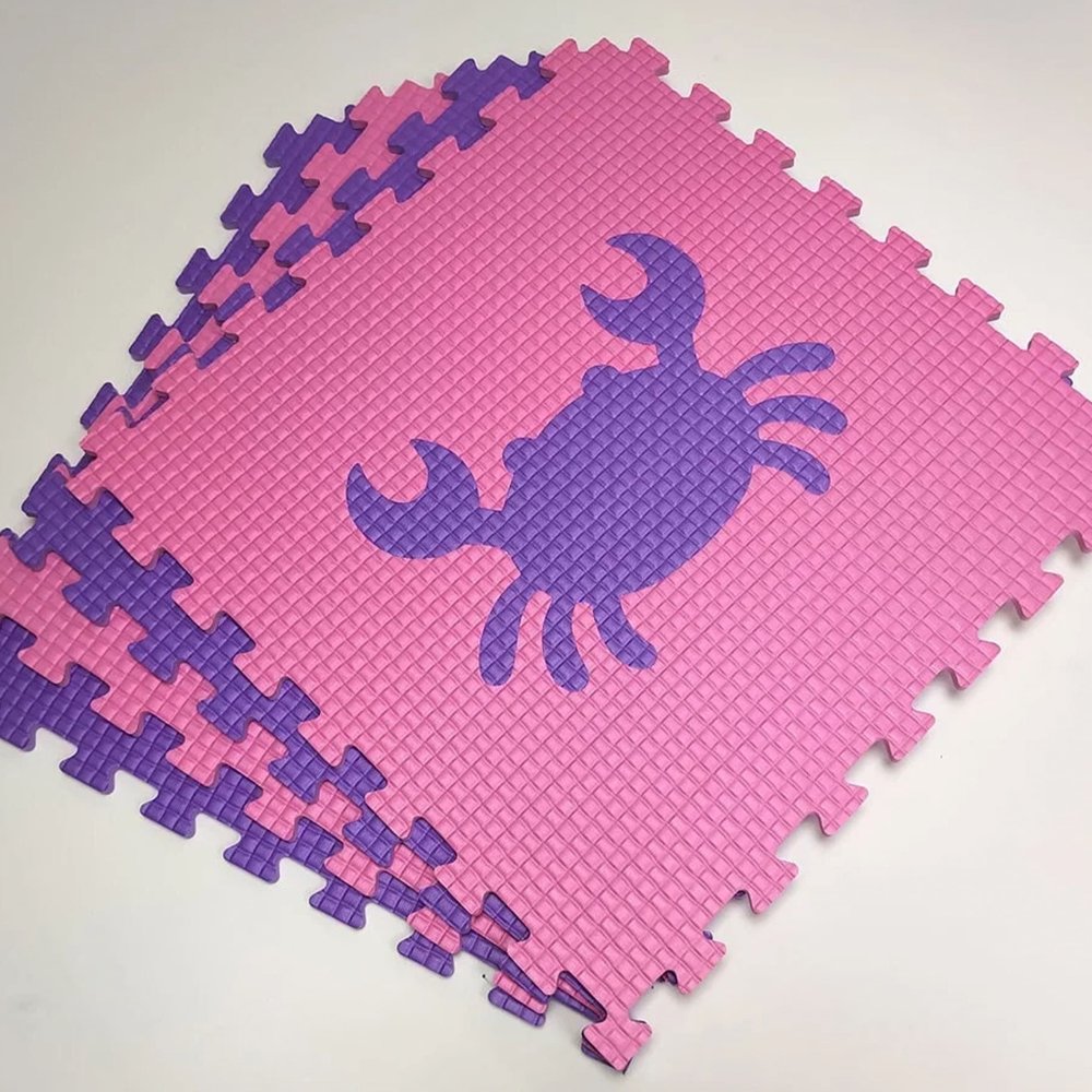 Мягкий пол "Жители моря" 500x500x10 мм 45 шор