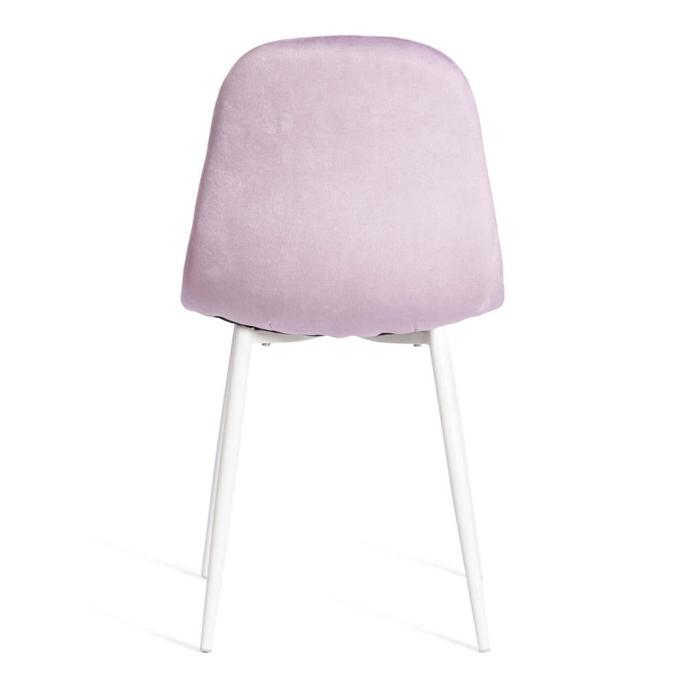Стул BREEZE (mod. 4724) / 1 шт. в упаковке вельвет/металл, 44 х 53 х 87 см, Light lavander (светло-лавандовый) HLR26 / белый