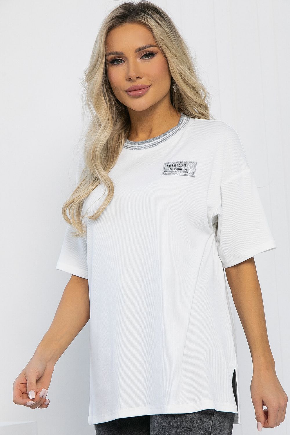 Футболка Ника (белая) Б12940-7М LT Collection