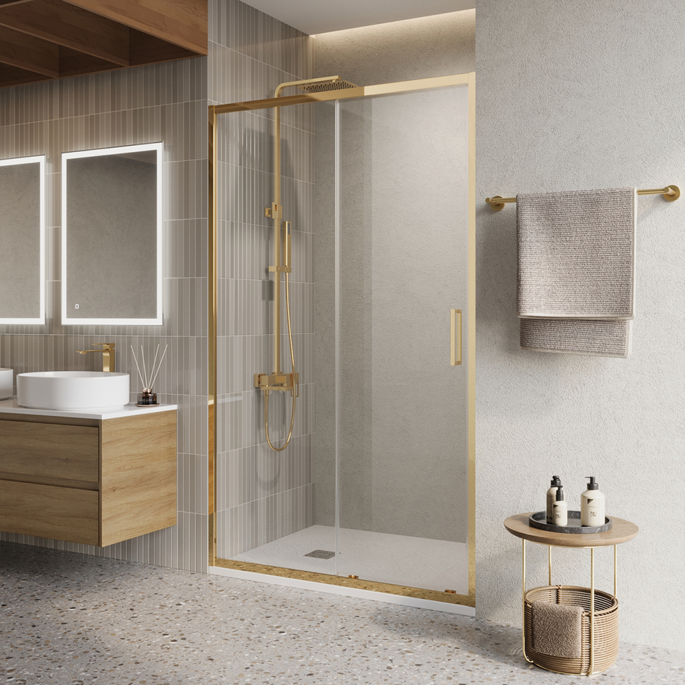 Дверь в проём BelBagno LUCE-BF-1-120-C-ORO