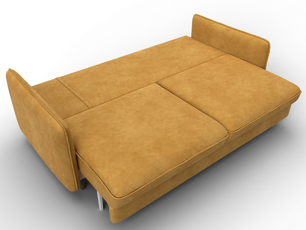 Диван прямой Лига-064 НПБ ВЕЛЮР BRUT 10 желтый