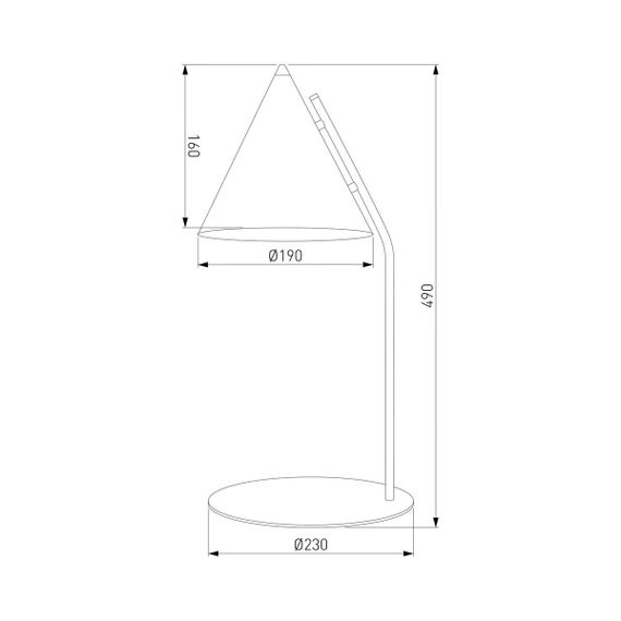 Настольная лампа TK Lighting 16009 Cono