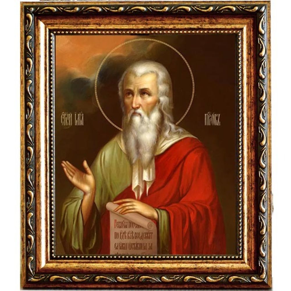 Илья Пророк Фесфитянин. Икона на холсте.