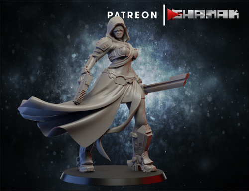 Necromunda Van Saar Gang Бандит Вар Саар №2 миниатюра для dnd, днд, pathfinder, фентези, Настольная игра, НРИ, Варгейм, РПГ