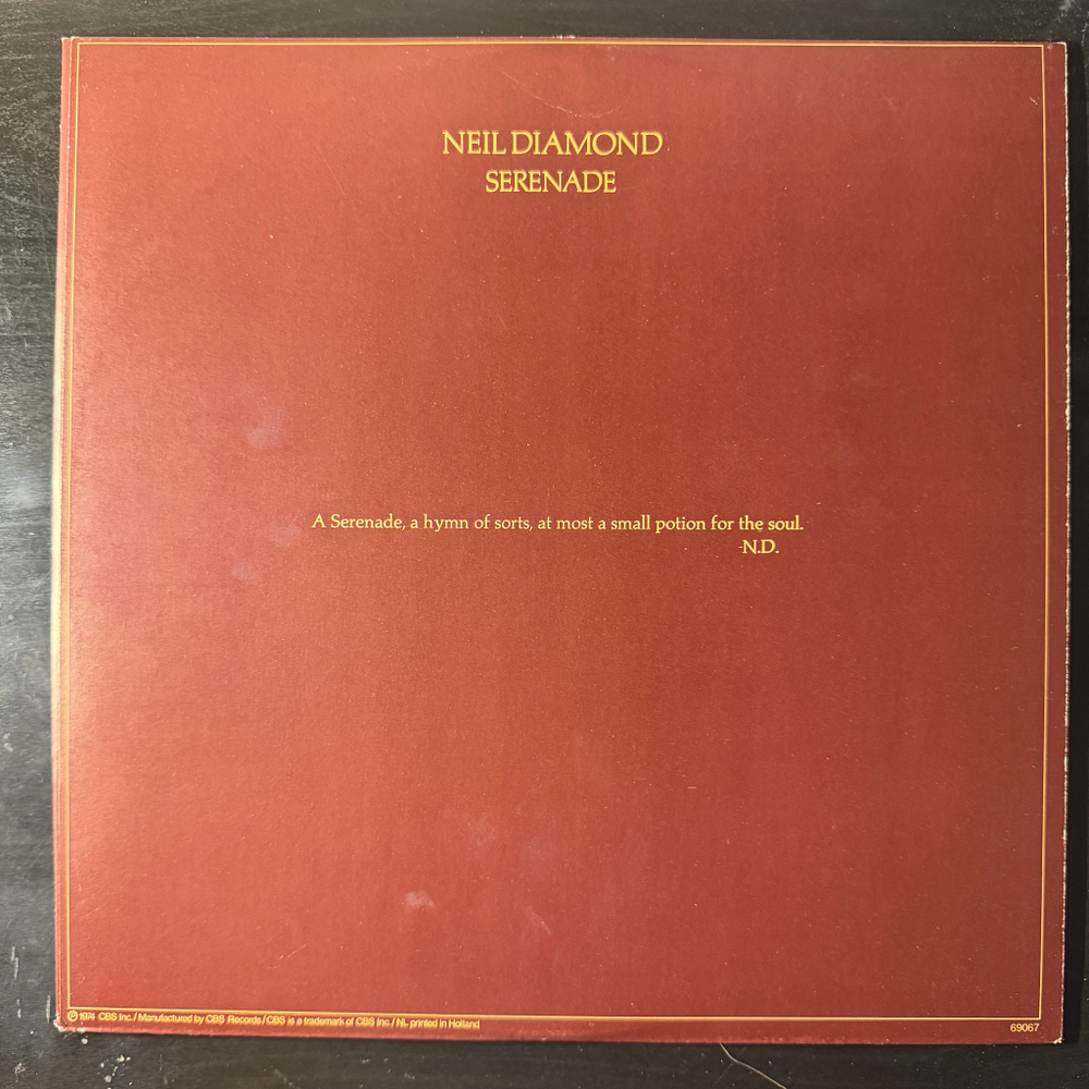 Neil Diamond ‎– Serenade (Голландия 1974г.) Т