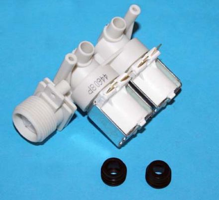 Клапан электромагнитный для стиральной машины Indesit (Индезит)/Ariston (Аристон)- 2W x 90 - 074586, 066518, Атлант 908092000950, 093843, 194402, контакты раздельно