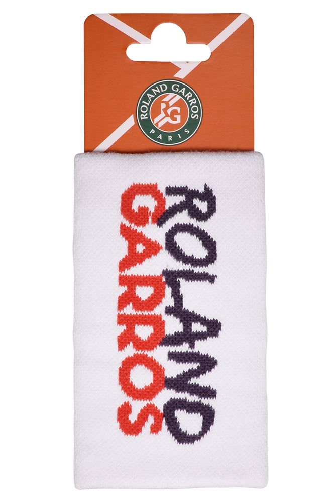 Напульсник теннисный Roland Garros Performance Big Wirstband 2 - white