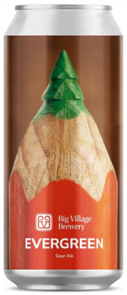 Пиво Биг Вилладж Эвергрин / Big Village Evergreen 0.45 - банка