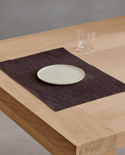 ZARA HOME ЛЬНЯНАЯ САЛФЕТКА, БАКЛАЖАННЫЙ