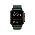 Часы Apple Watch Ultra 2 GPS + Cellular, 49 мм, титан чёрного цвета, ремешок Alpine тёмно-зеленого цвета (2024)
