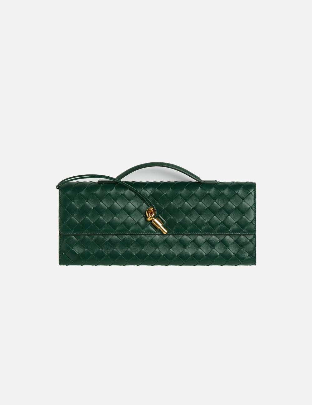Клатч Bottega Veneta Andiamo Emerald green (741511VCPP33050)
