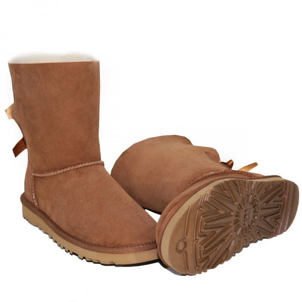 Угги Bailey Bow Short Chestnut