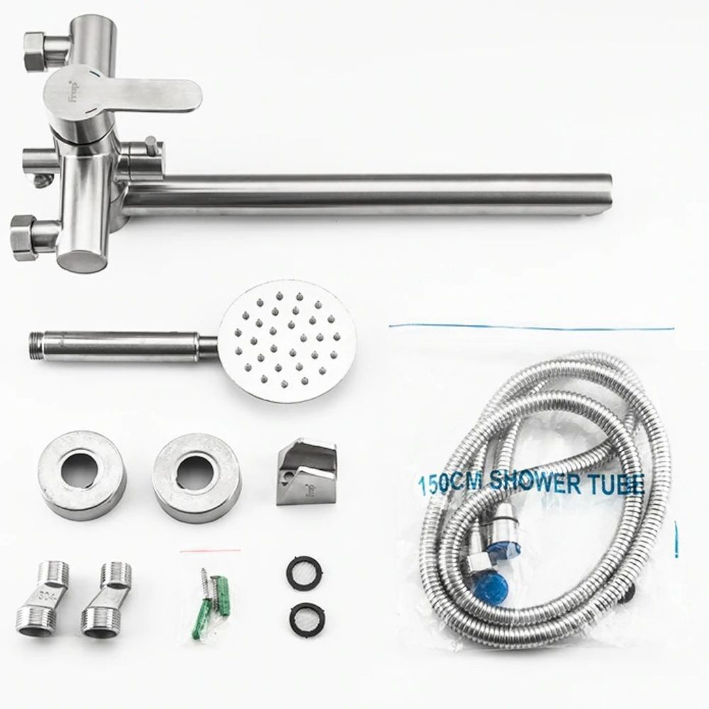 Смеситель для ванны, Frap, с картриджем, нерж, F22801