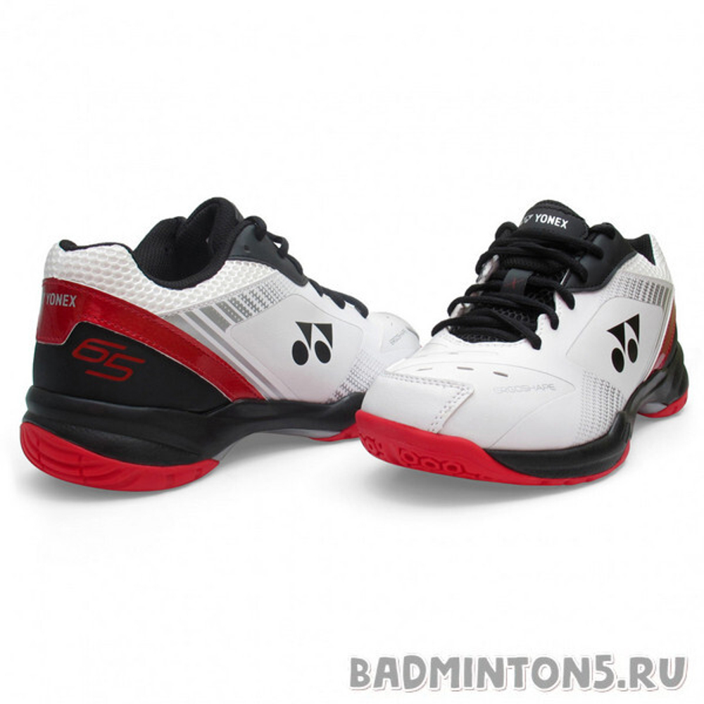 YONEX POWER CUSHION 65X 3 Unisex White Red Badminton5.ru