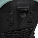 Детская коляска Roan Esso Кожа 3 в 1 с автокреслом Pituso Baesa Pro Black ESSK/214/1 Misti Mint/Grey/руч.Черный