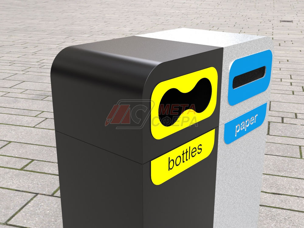 Урна Брюссель для раздельного сбора мусора