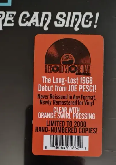 Little Joe – Little Joe Sure Can Sing! - RSD 2024 - LP