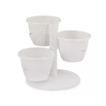 Горшок цв. Каскад 0,7л (белый) (комплект 12 шт)