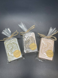 Ароматическое мыло ручной работы гравировка коня