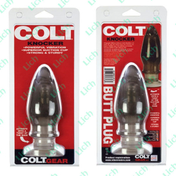 Большая анальная пробка с вибрацией COLT KNOCKER