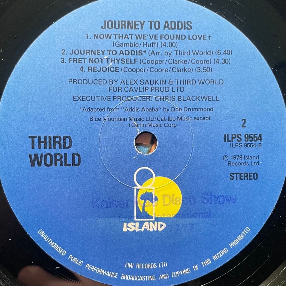 Third World ‎– Journey To Addis (Англия 1978г.)