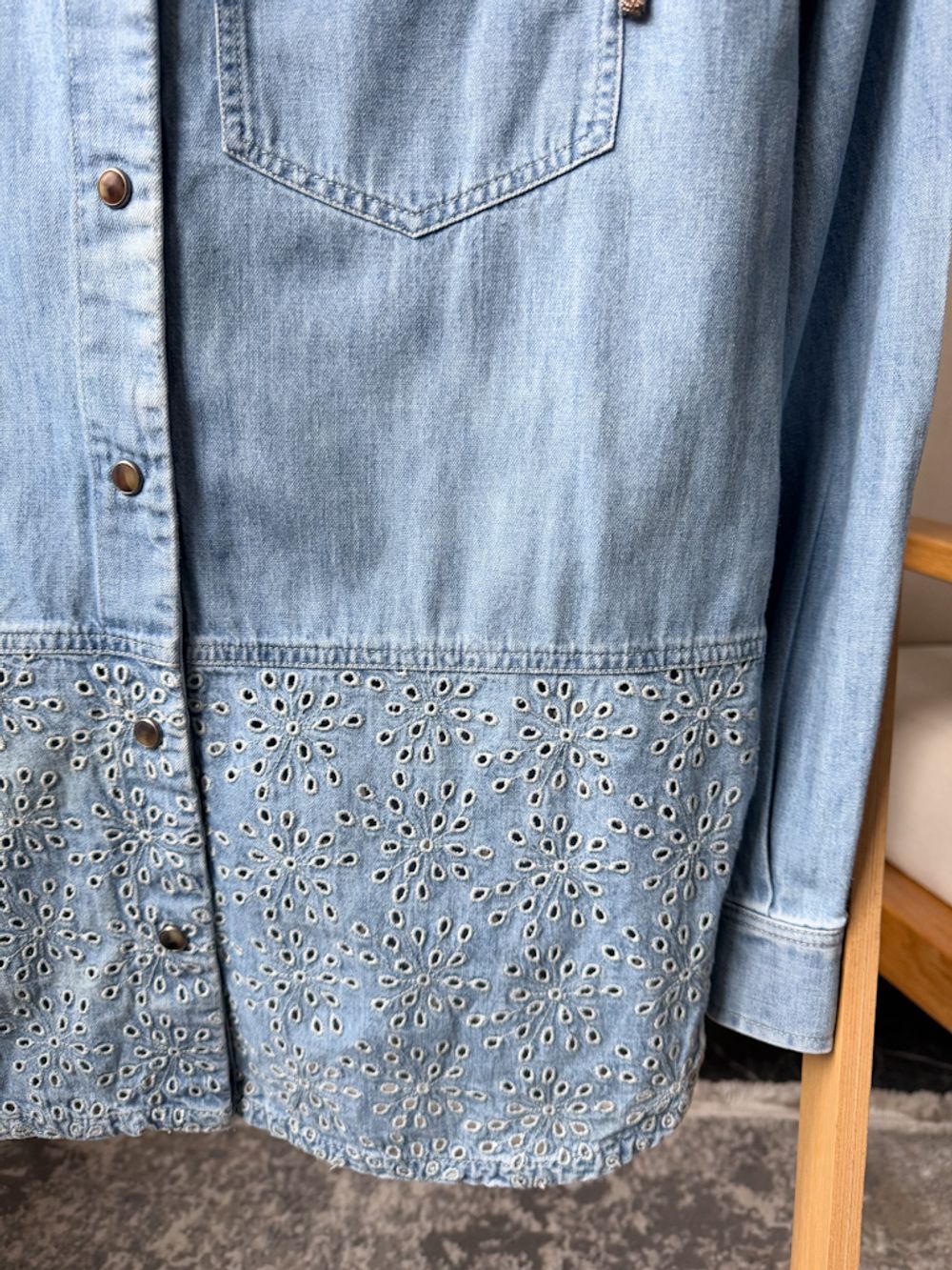 Джинсовая рубашка Brunello Cucinelli, 152