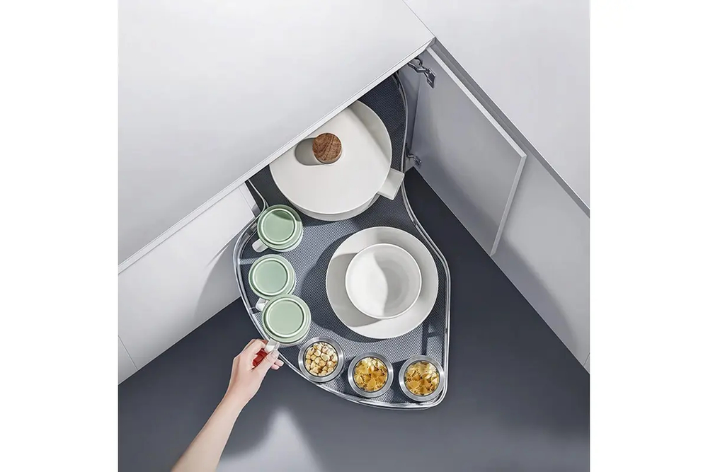 Выдвижной вращающийся блок для хранения - DIAMOND STYLE  3.0, 775x465x(550-660) мм, открытие с правой стороны