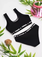 купальник раздельный спортивный с топом для бассейна