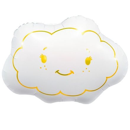 Фигура "Белое облачко с золотой улыбкой"