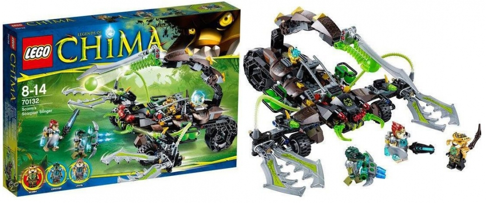 LEGO Chima: Жалящая машина скорпиона Скорма 70132 — Scorm's Scorpion Stinger — Лего Чима