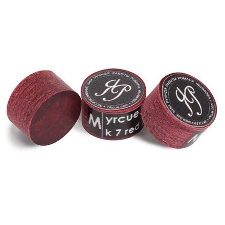 Наклейка для кия Р. Якимова Mk 7 Red ø13,5мм Medium в индивидуальной упаковке 1шт.