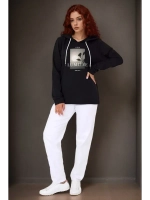 футболка с длинным рукавом лонгслив с капюшоном