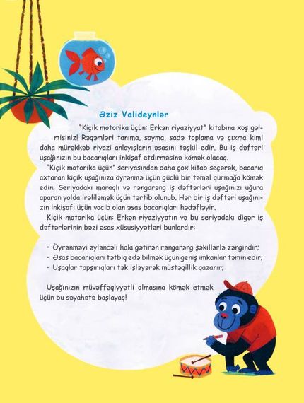 Kiçik motorika üçün: Erkən riyaziyyat”