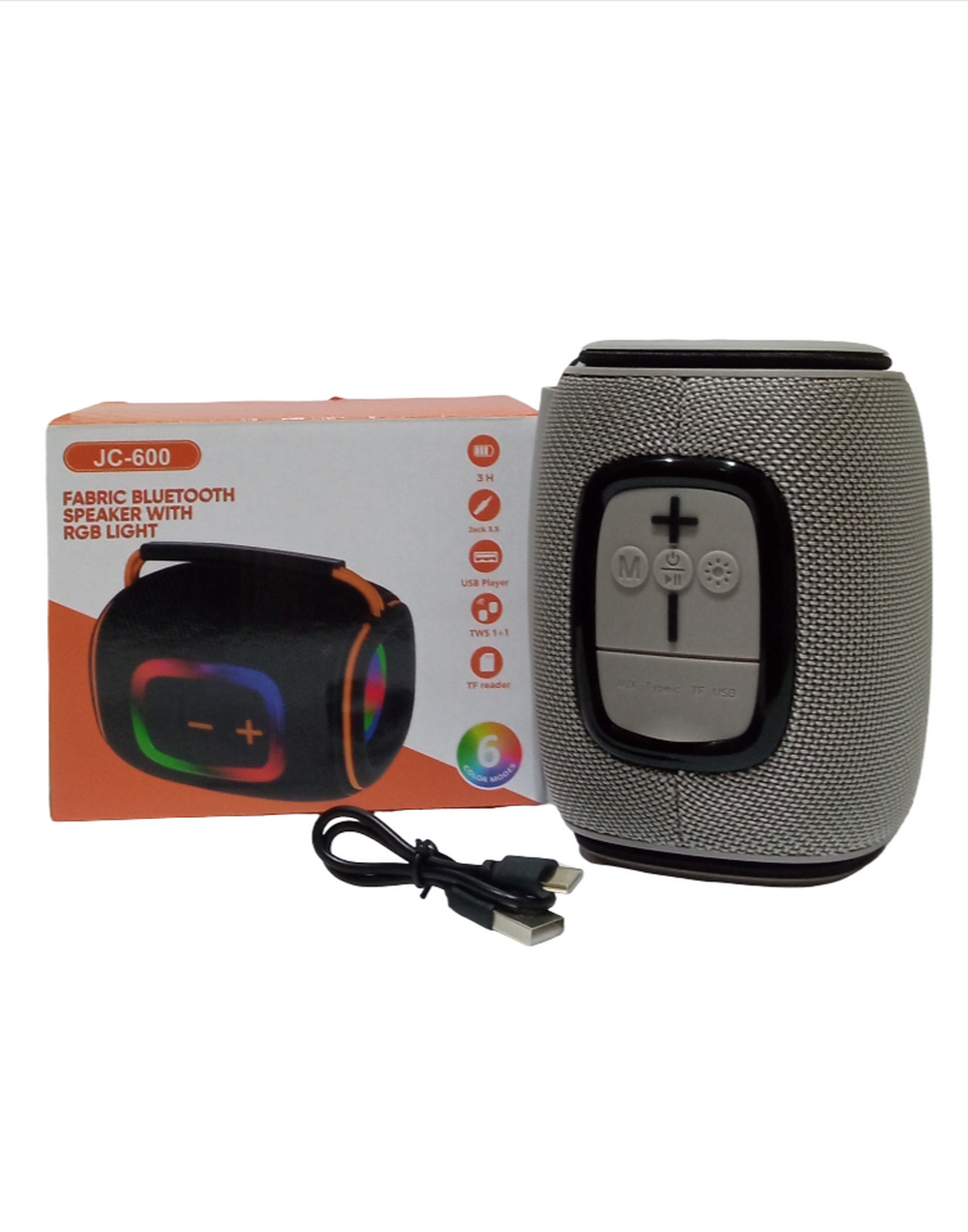 Беспроводная колонка RGB Light TWS 1+1 RoHS JC-600