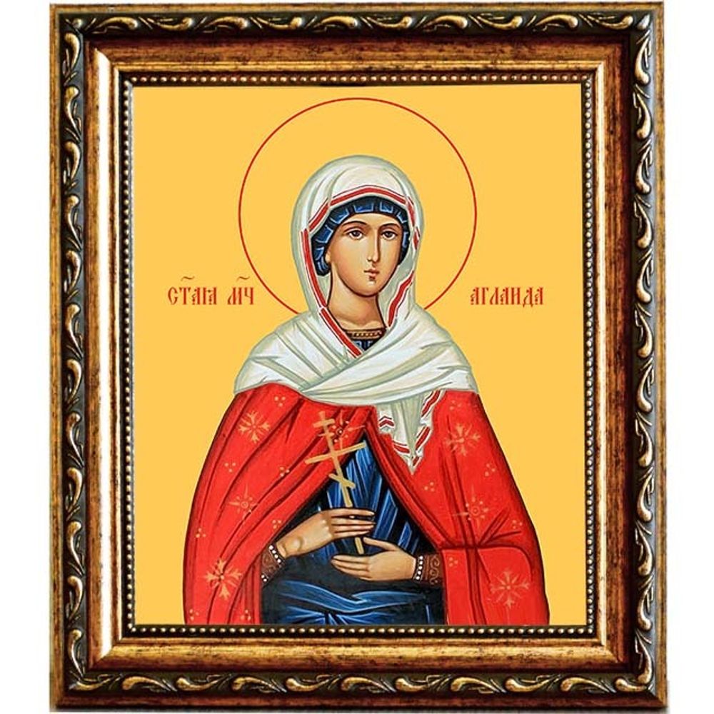 Аглаида Мученица. Икона на холсте.
